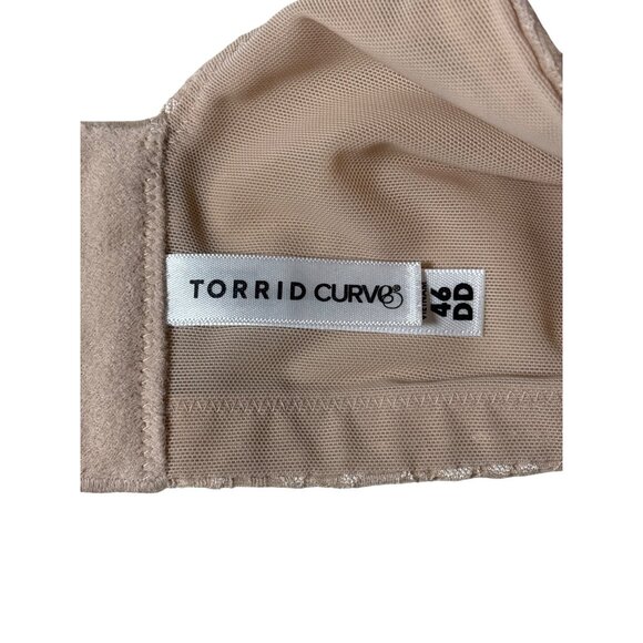 Torrid Curve Bra Size 46 DD Nude Beige Wire-Free‎ Lightly Lined Everyday NWT - Picture 8 of 9
